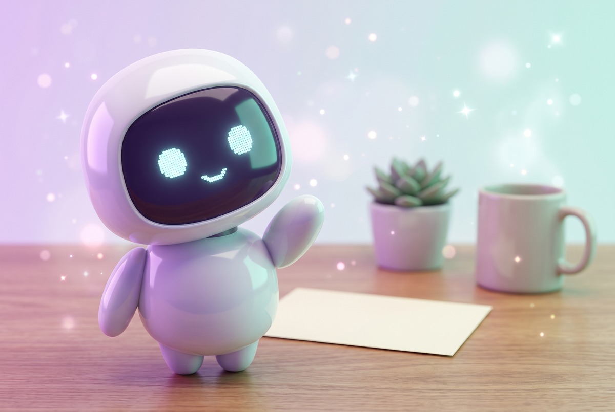 A puzzled robot missing the note beside it, the way a Claude Code skill never fires with a vague description.