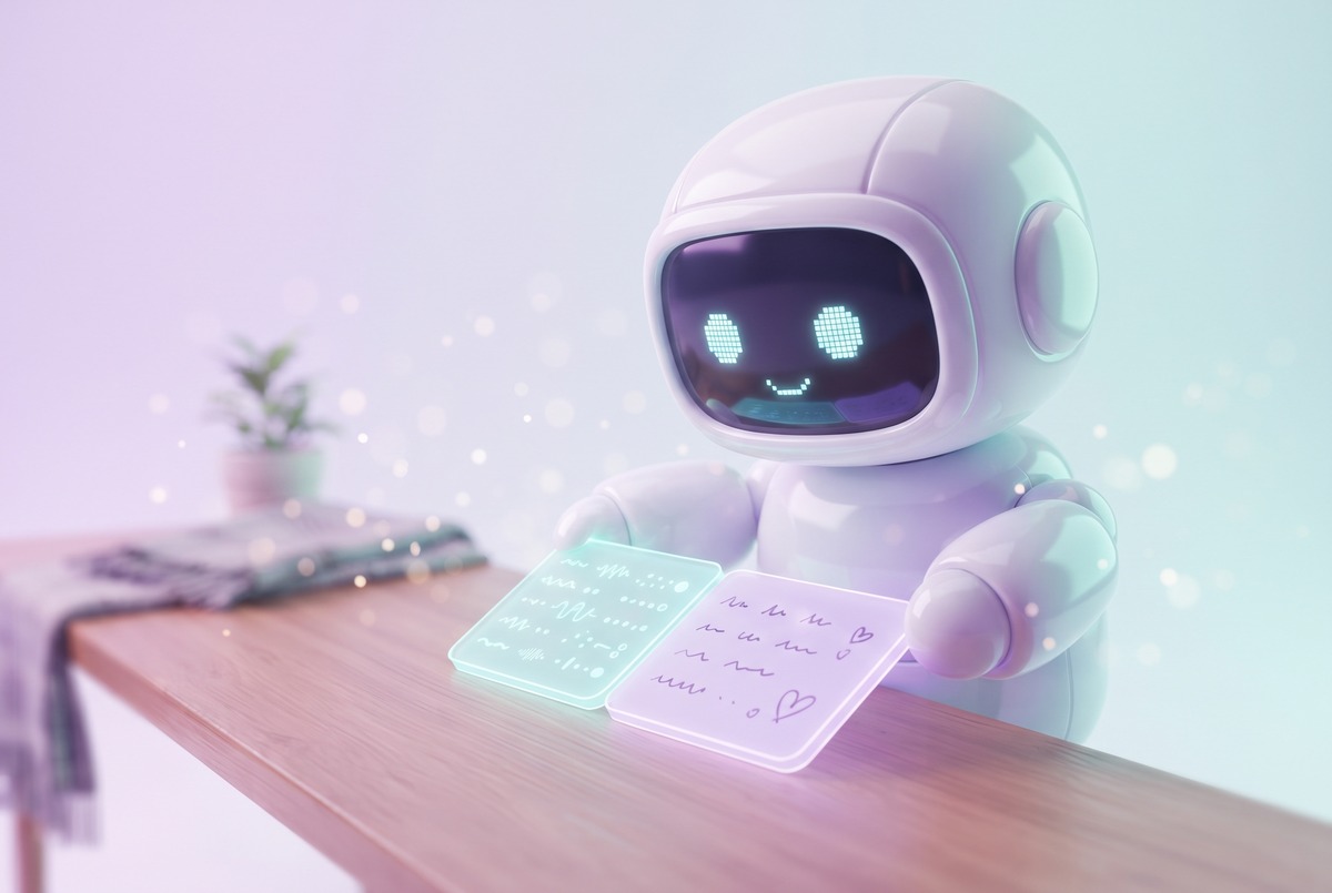 Robot joining a card of sensor readings to a card of handwritten notes, the Apple Health to Airtable row
